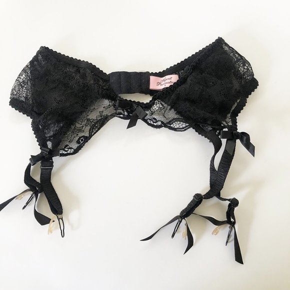 Agent Provocateur / Black Lace Suspender/Size S